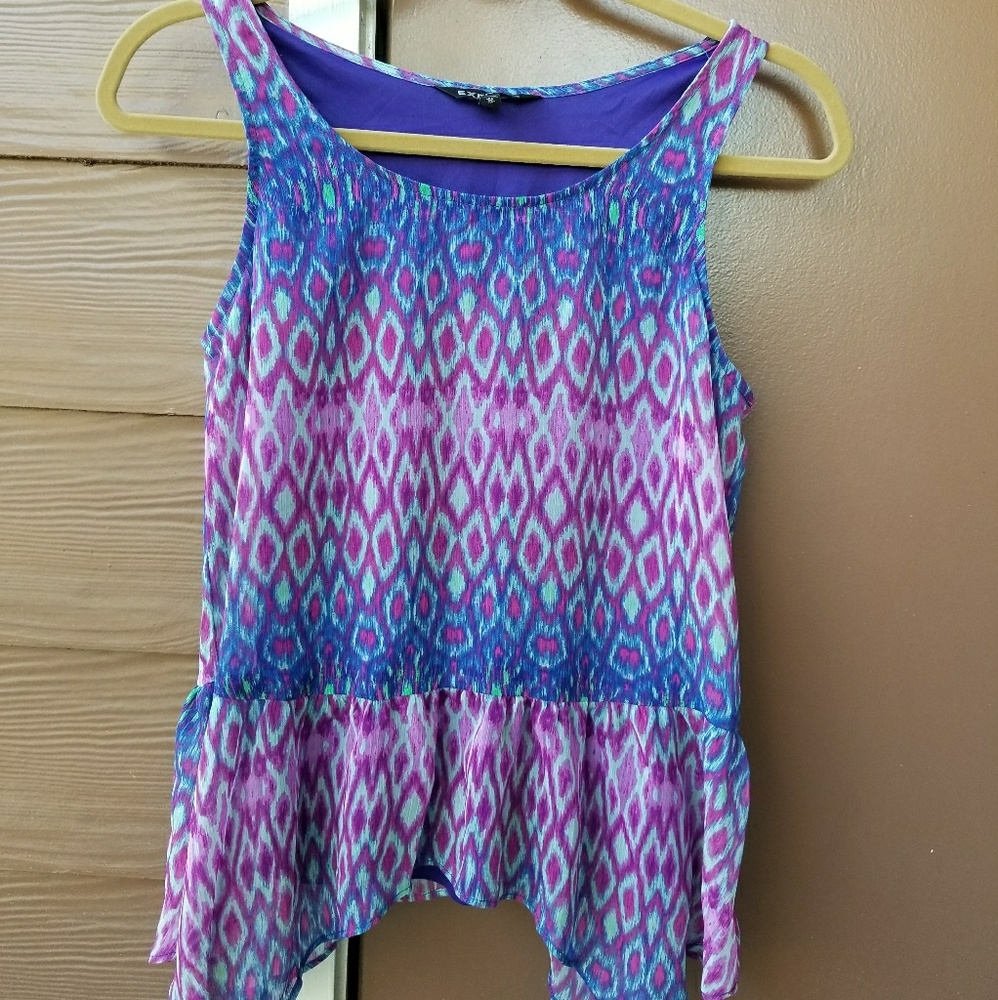Express High Low Printed top